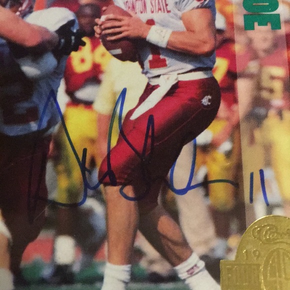 Drew Bledsoe autographed card - Picture 3 of 7